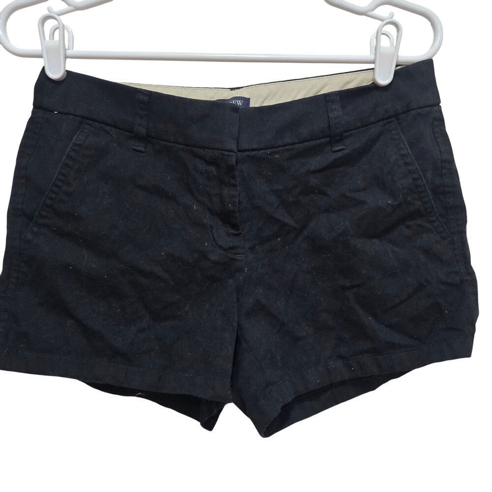 J Crew Factory Black Chino Shorts Womens 2 CottoneBay: